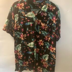 Dirty Laundry Tropical Floral Black Shirt